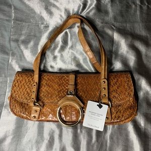 Dolce & Gabbana Eel- Trimmed python shoulder bag